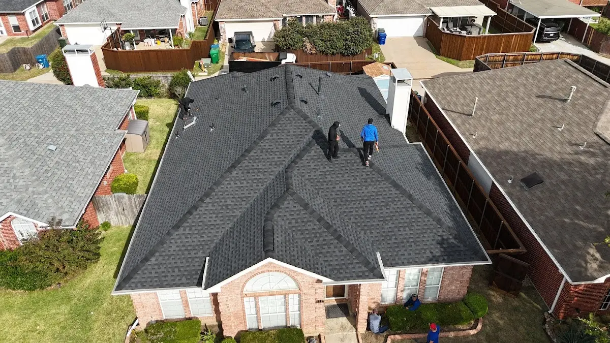 Slate & Tile Roof Repair work in progress on a Rancho Cucamonga property